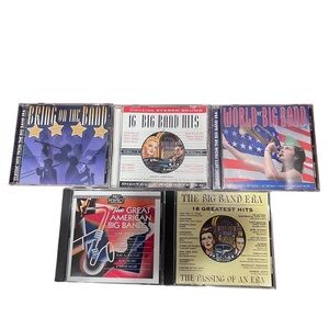 Lot of 5 CD's Big Band Era Swing Albums Greatest Hits Collections Music